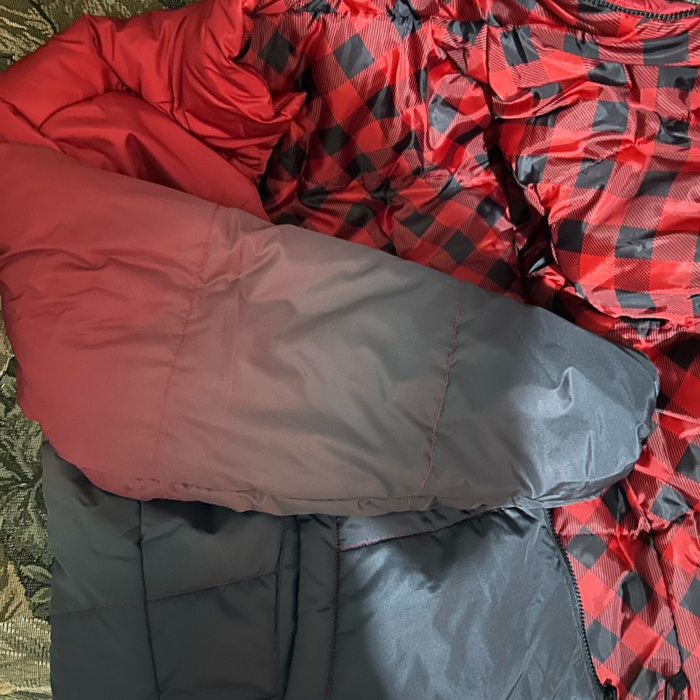 Snoopy reversible puffer jacket puffy peanuts Aeropostale new winter medium M - Picture 5 of 6